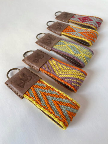 TEXTILE KEYCHAIN - naturally dyed, handwoven